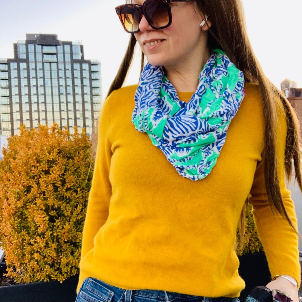 Lilly Pulitzer Blue Zebra 🦓 Turquoise Infinity Scarf - Picture 13 of 16